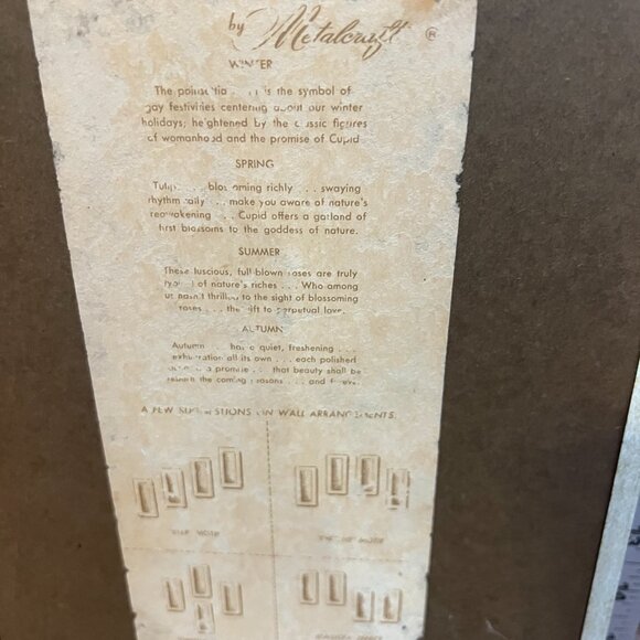 Vintage 1950s Mid Century Modern Metalcraft Four winter Wall Hanging - Picture 5 of 10